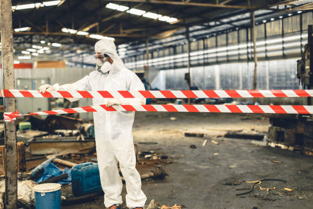 Professional Biohazard technician working in Chalfont, PA
